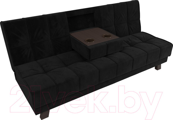Изображение товара Диван Лига Диванов Винсент / 102871 (велюр черный)
