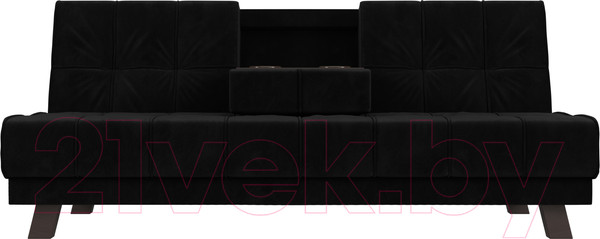 Изображение товара Диван Лига Диванов Винсент / 102871 (велюр черный)