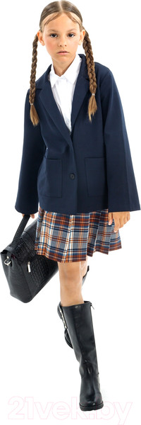 Изображение товара Пиджак детский Amarobaby Study Lass / AB-OD23-SL3002/20-134 (синий, р.134)