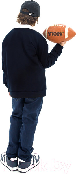 Изображение товара Свитшот детский Amarobaby Study Hip / AB-OD23-SH28/20-134 (синий, р.134)