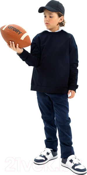 Изображение товара Свитшот детский Amarobaby Study Hip / AB-OD23-SH28/20-152 (синий, р.152)