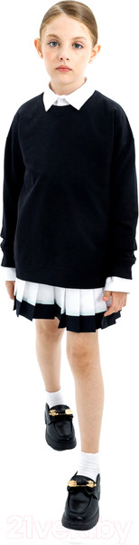 Изображение товара Свитшот детский Amarobaby Study Hip / AB-OD23-SH28/09-134 (черный, р.134)