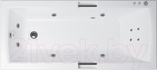 Изображение товара Ванна акриловая Triton Алекса 170x75 Стандарт Flat (с гидромассажем)