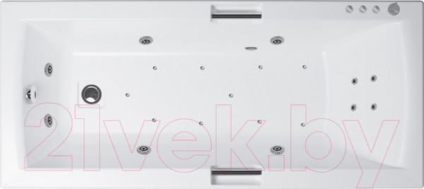 Изображение товара Ванна акриловая Triton Алекса 170x75 Люкс Flat (с гидромассажем)