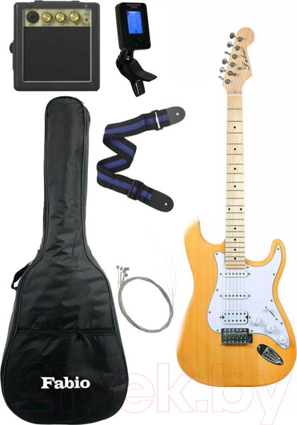 Изображение товара Электрогитара Fabio ST200 N + комплект аксессуаров