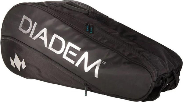 Изображение товара Спортивная сумка Diadem Tour 9 Pack Nova Racket Bag B-9-BLK/CHR (черный/хром)