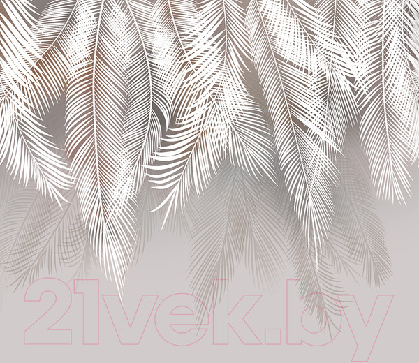 Изображение товара Фотообои листовые Citydecor Пальмовые листья (312x265, светло-серые)
