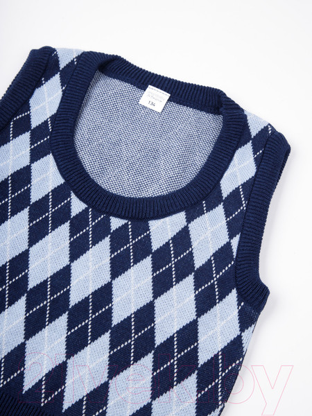 Изображение товара Жилет детский Amarobaby Knit Romb / AB-OD23-KNIT10R/2019-152 (синий/голубой, р.152)