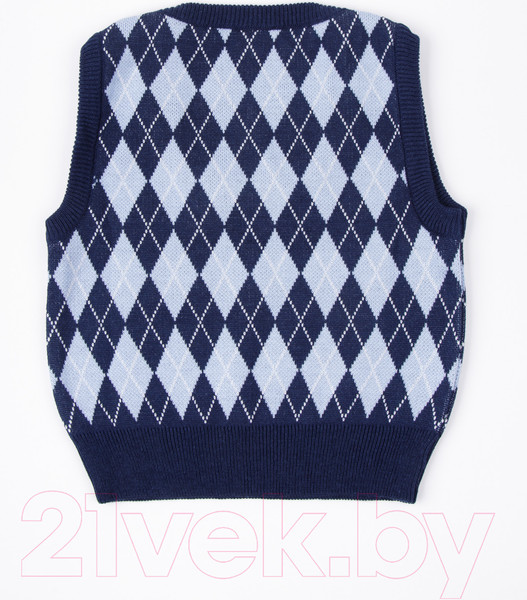 Изображение товара Жилет детский Amarobaby Knit Romb / AB-OD23-KNIT10R/2019-152 (синий/голубой, р.152)