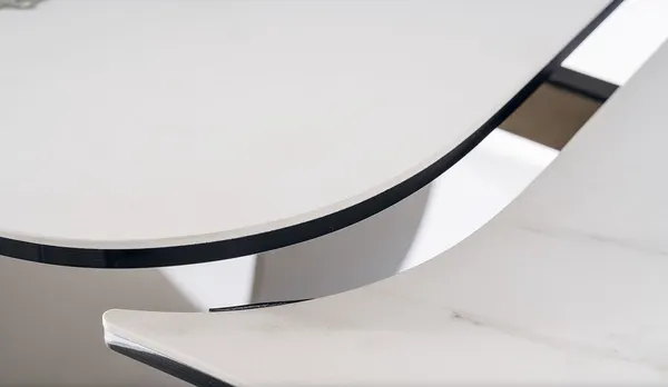 Изображение товара Обеденный стол Tetchair Infinity Ceramic (белый Amber Bianco/коричневый)