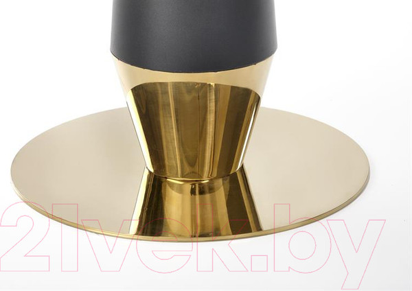 Изображение товара Обеденный стол Halmar Molina 59x74 (черный мрамор/черный/золотой)