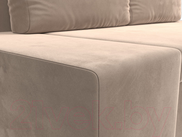 Изображение товара Диван Лига Диванов Сан Марко / 114008 (велюр бежевый)