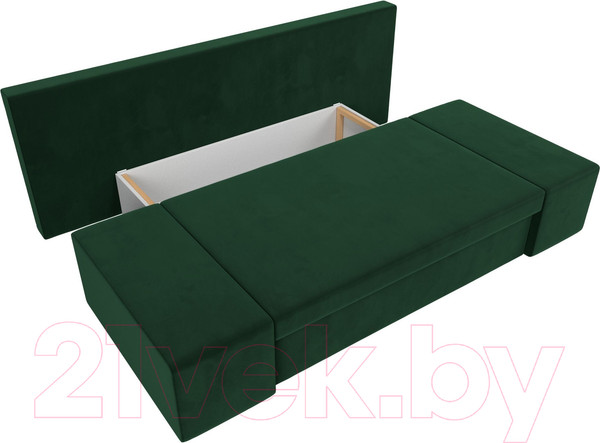 Изображение товара Диван Лига Диванов Сан Марко / 114011 (велюр зеленый)