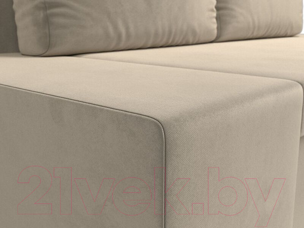 Изображение товара Диван Лига Диванов Сан Марко / 114016 (микровельвет бежевый)