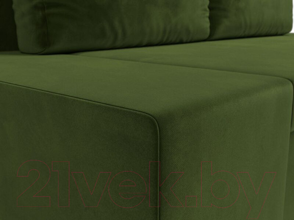 Изображение товара Диван Лига Диванов Сан Марко / 114018 (микровельвет зеленый)