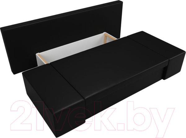 Изображение товара Диван Лига Диванов Сан Марко / 114030 (экокожа черный)