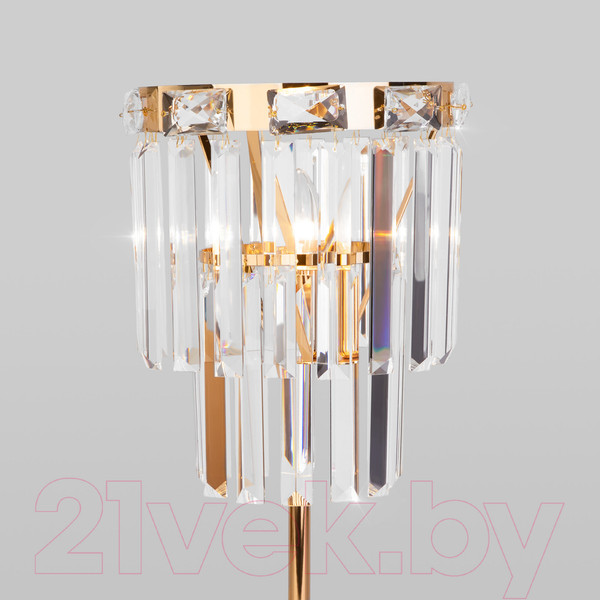 Изображение товара Прикроватная лампа Евросвет Strotskis 01136/1 (золото/прозрачный хрусталь)