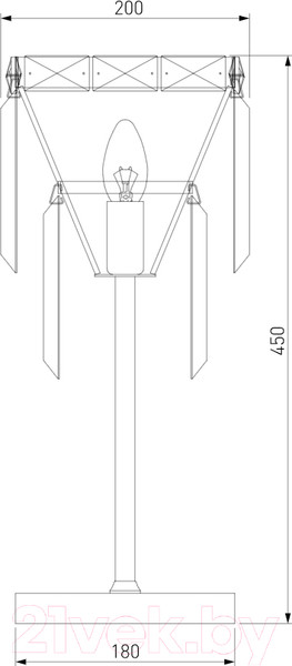 Изображение товара Прикроватная лампа Евросвет Strotskis 01136/1 (золото/прозрачный хрусталь)