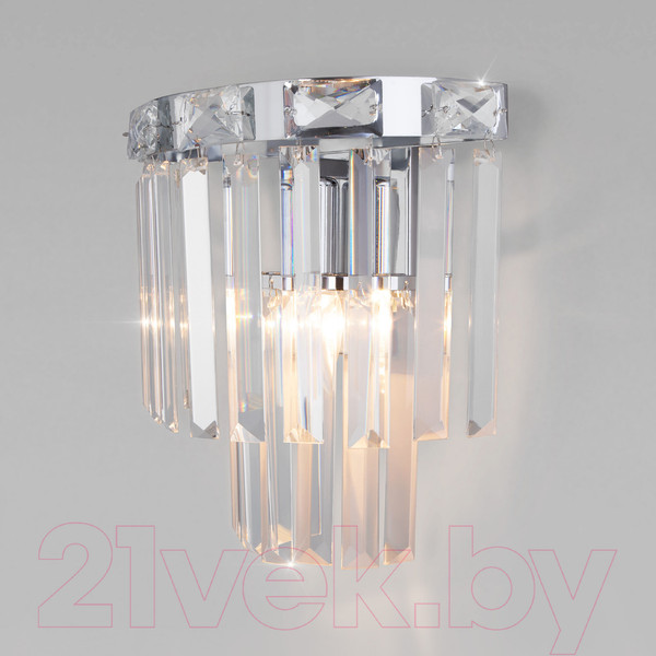 Изображение товара Бра Евросвет Strotskis 10130/1 (хром/прозрачный хрусталь)