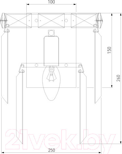 Изображение товара Бра Евросвет Strotskis 10130/1 (хром/прозрачный хрусталь)