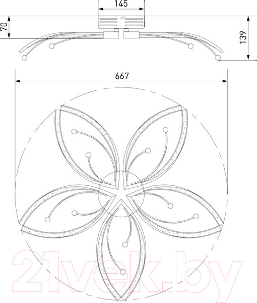 Изображение товара Люстра Евросвет 90056/5 (хром)