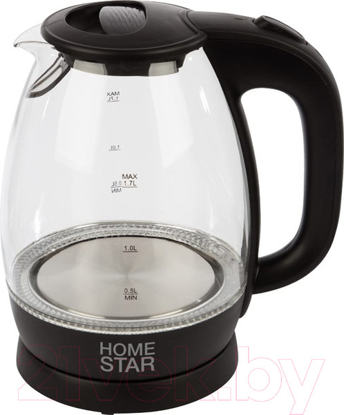 Изображение товара Электрочайник HomeStar HS-1012 (черный)