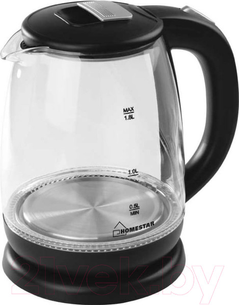 Изображение товара Электрочайник HomeStar HS-1018 (черный)