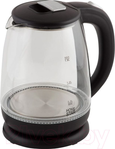 Изображение товара Электрочайник HomeStar HS-1018 (черный)