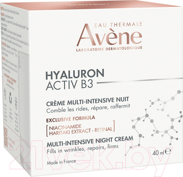 Изображение товара Крем для лица Avene Hyaluron Activ B3 Омолаживающий Ночной (40мл)