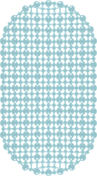 Изображение товара Коврик на присосках Вилина Комфорт 6922 (36x65, дымчато-голубой)