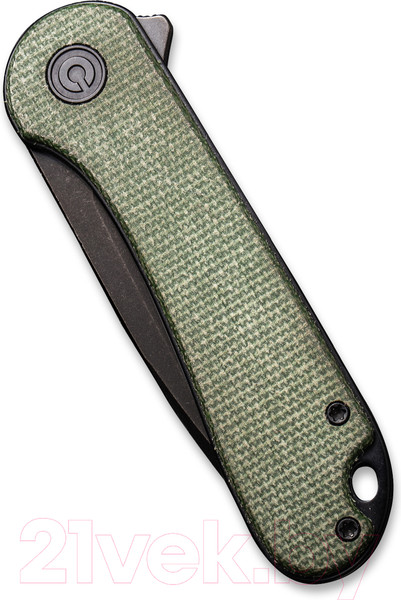 Изображение товара Нож складной Civivi Elementum D2 Steel Black Stonewashed Handle / C907T-E (green micarta)