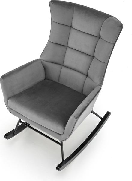 Изображение товара Кресло-качалка Halmar Bazalto (серый)