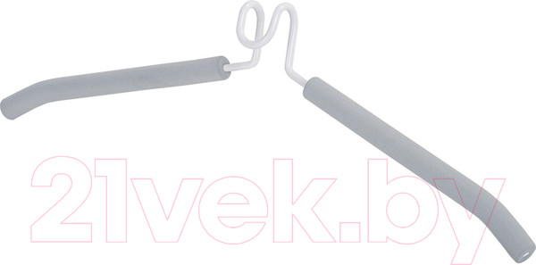 Изображение товара Набор металлических вешалок-плечиков Brabix 880786 (10шт, белый)