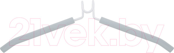 Изображение товара Набор металлических вешалок-плечиков Brabix 880786 (10шт, белый)