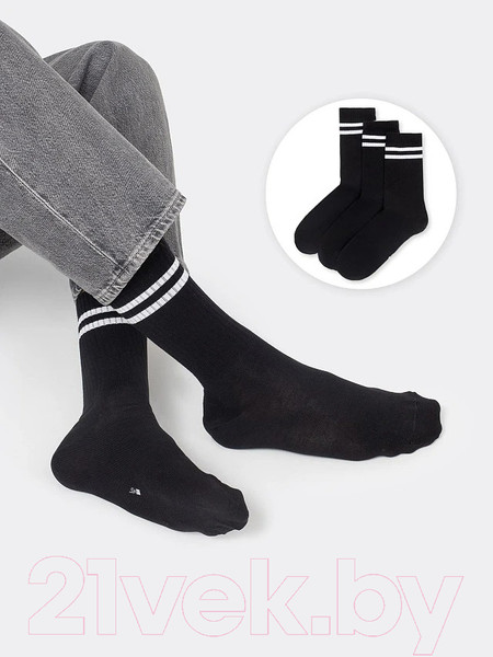 Изображение товара Носки Mark Formelle 107A-573 (р.25-27, черный-3, 3 пары)