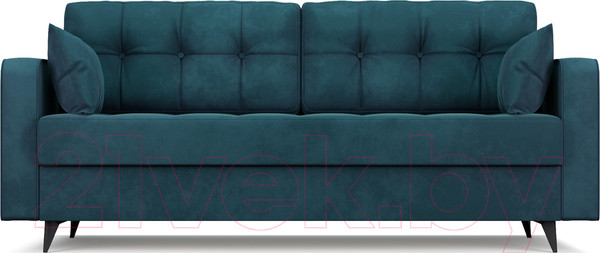 Изображение товара Диван Mebel-Ars Снеп (бархат сине-зеленый Star Velvet 43 Black Green)
