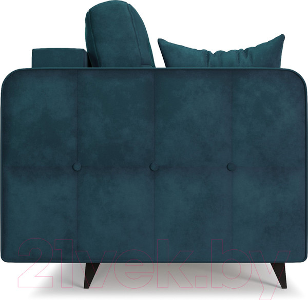 Изображение товара Диван Mebel-Ars Снеп (бархат сине-зеленый Star Velvet 43 Black Green)