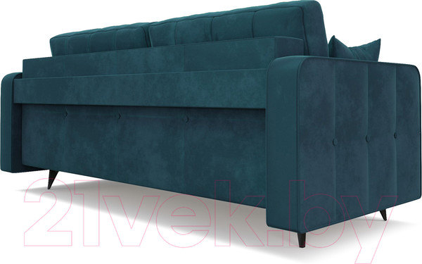 Изображение товара Диван Mebel-Ars Снеп (бархат сине-зеленый Star Velvet 43 Black Green)