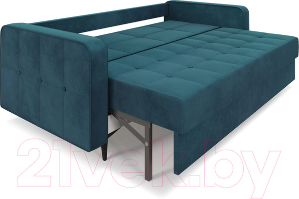 Изображение товара Диван Mebel-Ars Снеп (бархат сине-зеленый Star Velvet 43 Black Green)