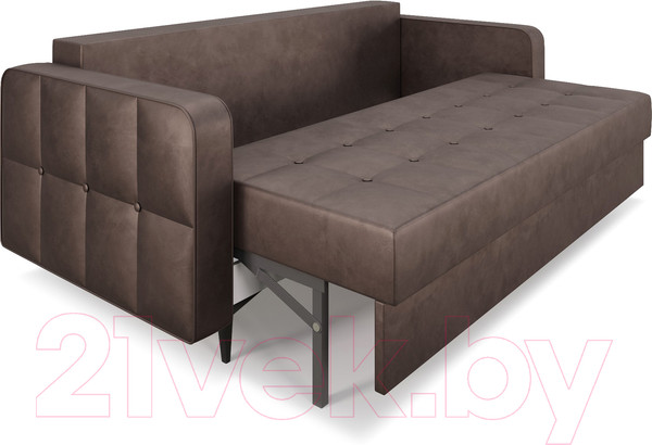 Изображение товара Диван Mebel-Ars Снеп (бархат серо-шоколадный Star Velvet 60 Coffee)