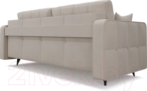 Изображение товара Диван Mebel-Ars Снеп (бархат бежевый Star Velvet 6 Light Biege)