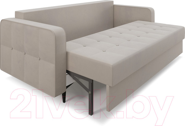 Изображение товара Диван Mebel-Ars Снеп (бархат бежевый Star Velvet 6 Light Biege)