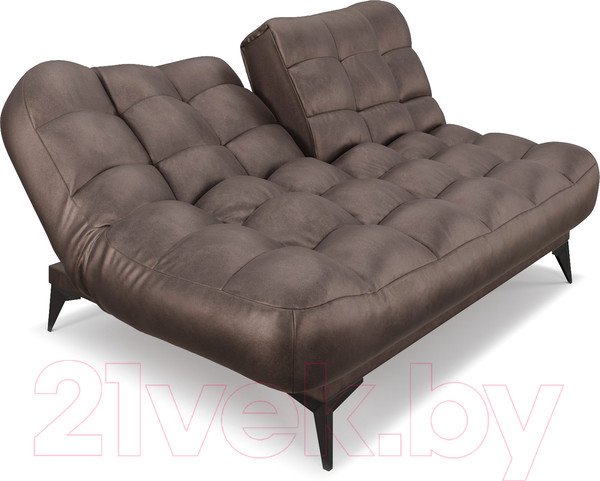 Изображение товара Диван Mebel-Ars Арно (бархат серо-шоколадный Star Velvet 60 Coffee)