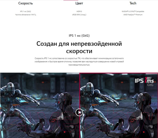 Изображение товара Монитор LG 27GN60R-B
