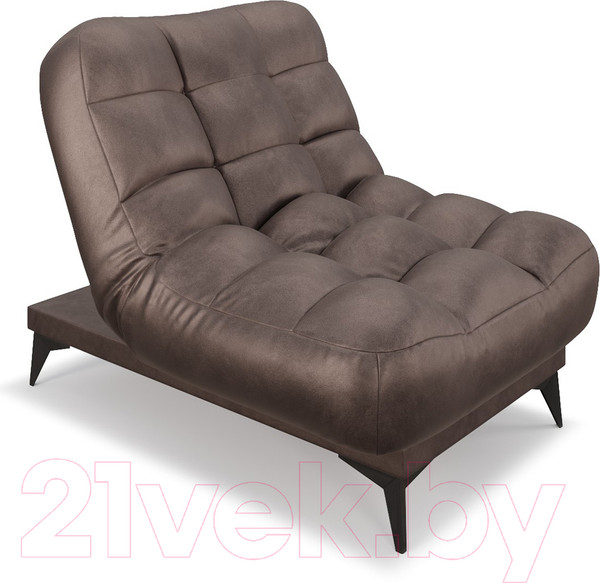 Изображение товара Кресло-кровать Mebel-Ars Арно (бархат серо-шоколадный Star Velvet 60 Coffee)