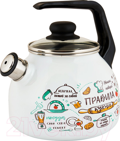 Изображение товара Чайник со свистком Appetite Правила кухни 4с209я
