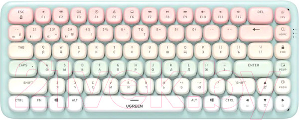 Изображение товара Клавиатура Ugreen FUN+ KU101 / 15227 (розовый)