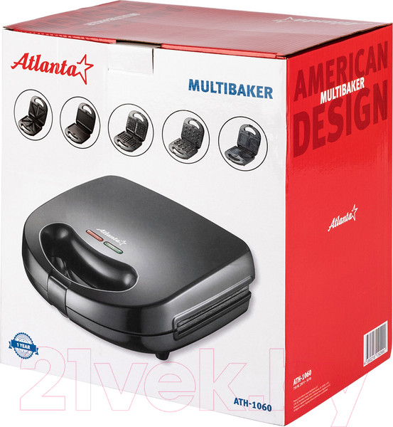 Изображение товара Мультипекарь Atlanta ATH-1060 (черный)