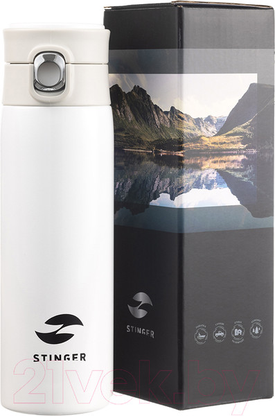 Изображение товара Термокружка STINGER HD-420-83WHT (белый)