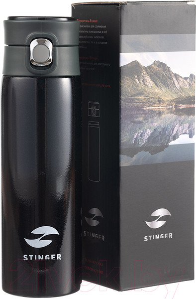 Изображение товара Термокружка STINGER HD-420-83BLK (черный)